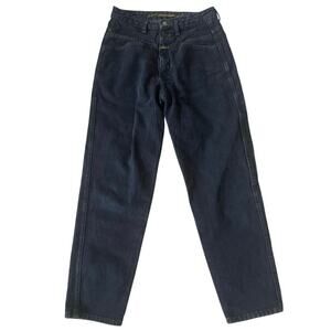 Vtg Marithe Francois Girbaud Baggy Balloon Non Stretch Denim Jeans Black EUC 28